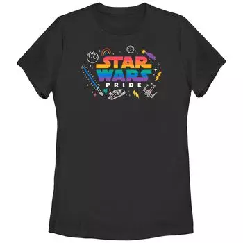 Детская футболка с радужным логотипом Star Wars Pride и графическим рисунком Licensed Character