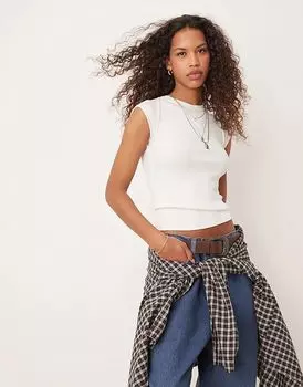 Детская футболка с резинкой реглан цвета слоновой кости Free People