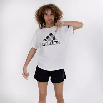 Детская футболка с рисунком Adidas, белый