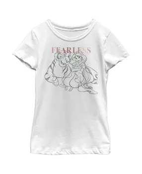 Детская футболка с рисунком Аладдина Жасмин и Раджа для девочек Disney