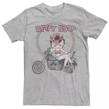 Детская футболка с рисунком Betty Boop Country Motorcycle Biker Licensed Character, цвет Athletic Heather