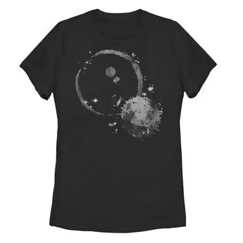 Детская футболка с рисунком Crescent Moon Galactic, черный