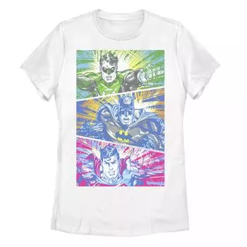 Детская футболка с рисунком DC Comics Green Lantern, Бэтменом и Суперменом Licensed Character