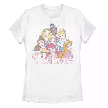 Детская футболка с рисунком Disney's Christmas Princess Believe Group Shot Licensed Character