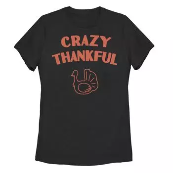 Детская футболка с рисунком Дня благодарения Crazy благодарная Турция