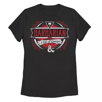 Детская футболка с рисунком Dungeons & Dragons Barbarian Life of Danger Licensed Character