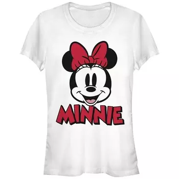 Детская футболка с рисунком Happy Minnie Mouse Disney's, белый