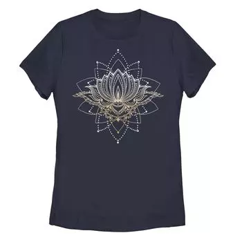 Детская футболка с рисунком Lotus Line Art