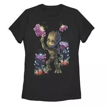 Детская футболка с рисунком Marvel Guardians Of The Galaxy Groot & Plants Licensed Character