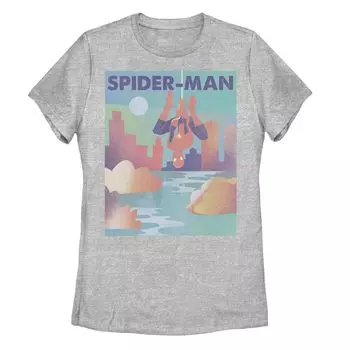 Детская футболка с рисунком Marvel Spider-Man City Skyline Licensed Character