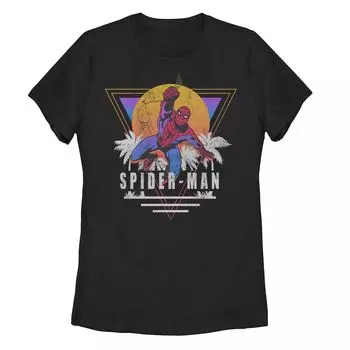 Детская футболка с рисунком Marvel Spider-Man в стиле ретро Licensed Character