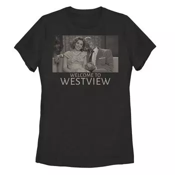 Детская футболка с рисунком Marvel WandaVision Welcome To Westview Licensed Character