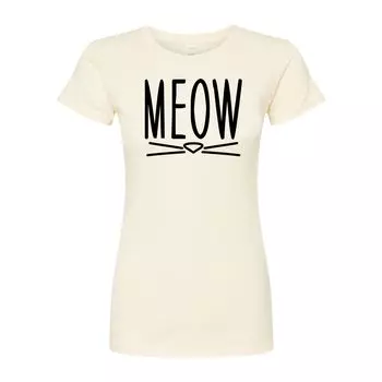 Детская футболка с рисунком Meow Licensed Character, бежевый