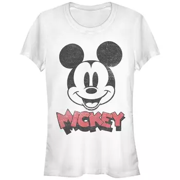 Детская футболка с рисунком Микки Мауса Happy Face Disney's, белый