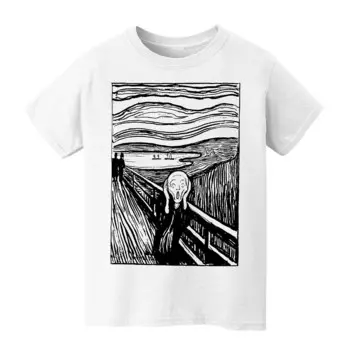 Детская футболка с рисунком Munch Lino 8–20 лет Licensed Character, белый
