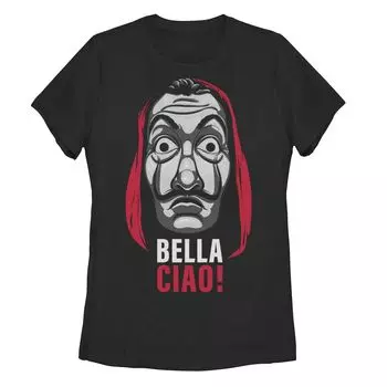 Детская футболка с рисунком Netflix La Casa De Papel Bella Ciao Mask Licensed Character