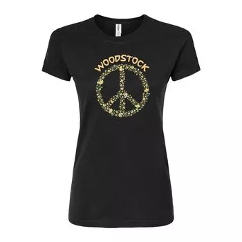 Детская футболка с рисунком Peanuts Woodstock Licensed Character, черный