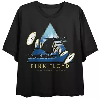Детская футболка с рисунком Pink Floyd Melting Clocks Licensed Character, черный