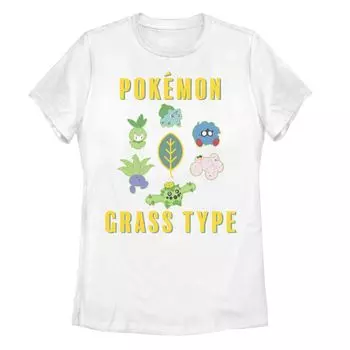 Детская футболка с рисунком Pokemon Grass Type Licensed Character