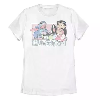 Детская футболка с рисунком проигрывателя пластинок Disney Lilo & Stitch Licensed Character