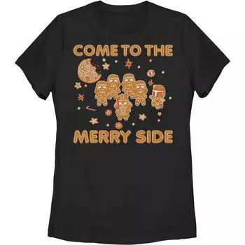 Детская футболка с рисунком «Рождественская империя Звездных войн» Come To The Merry Side Cookies Star Wars