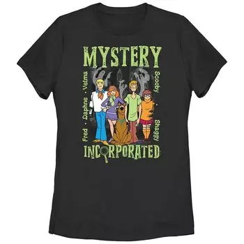Детская футболка с рисунком Scooby-Doo Mystery Incorporated Licensed Character, черный