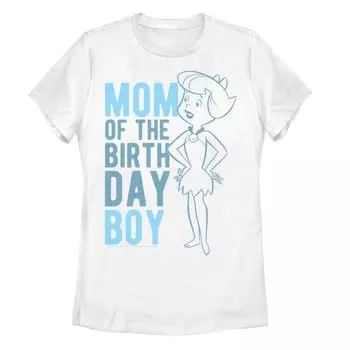 Детская футболка с рисунком The Flintstones Betty Mom of Birthday Boy Licensed Character