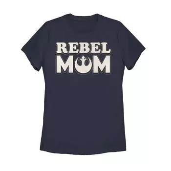 Детская футболка с рисунком «Звездные войны» ко Дню матери Rebel Mom Licensed Character, синий