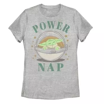 Детская футболка с рисунком «Звёздные войны, Мандалорец, Дитя, также известная как Малыш Йода, Power Nap» Star Wars