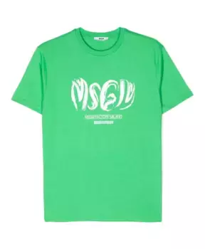 Детская футболка S с логотипом Msgm, зеленый