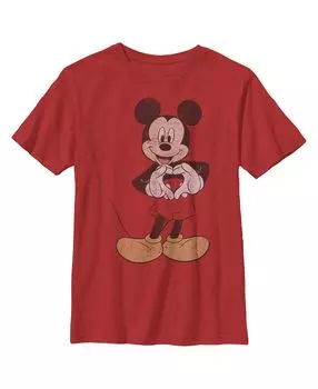 Детская футболка с сердечками «Микки и друзья Микки Мауса» для мальчиков Disney