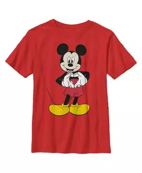Детская футболка с сердечком «Микки и друзья Микки Мауса» для мальчиков Disney