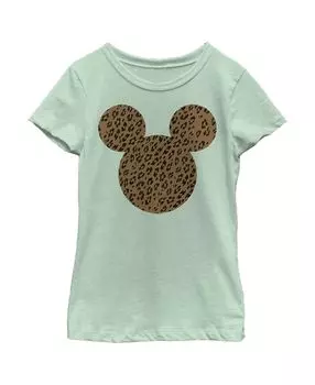Детская футболка с силуэтом гепарда «Микки и друзья» для девочек «Микки Маус» Disney