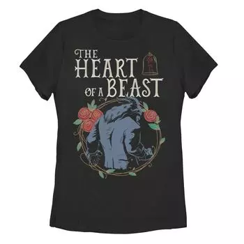 Детская футболка с силуэтом в рамке Disney's Beauty And The Beast Licensed Character