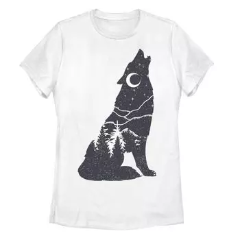 Детская футболка с силуэтом Wolf Howl и графическим рисунком Licensed Character