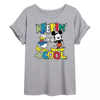 Детская футболка с струящимся рисунком Disney's Keepin' It Cool, цвет Heather Gray