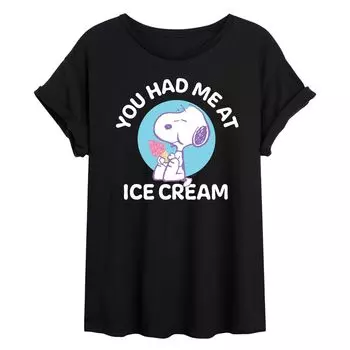 Детская футболка с струящимся рисунком мороженого Peanuts Ice Cream Licensed Character
