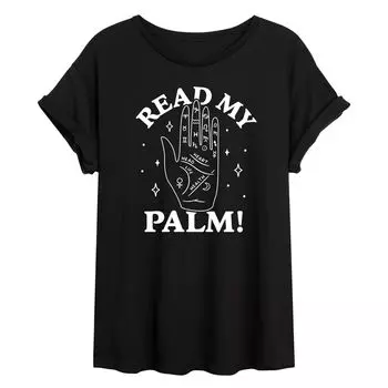 Детская футболка с струящимся рисунком Read My Palm Licensed Character, черный