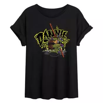 Детская футболка с струящимся рисунком TMNT Teenage Mutant Ninja Turtles Mutant Mayhem Don Licensed Character