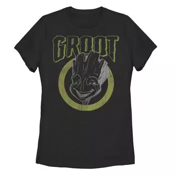 Детская футболка с темным портретом Marvel Guardians Of The Galaxy Groot и графическим рисунком Licensed Character