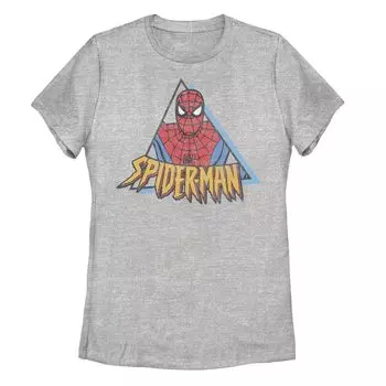 Детская футболка с треугольным рисунком в стиле ретро Marvel Spider-Man Licensed Character
