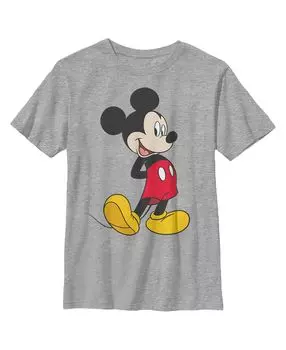 Детская футболка с улыбающимся Микки Маусом и портретом «Микки и друзья» для мальчиков Disney
