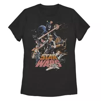 Детская футболка с винтажным рисунком «Звездные войны Stand & Fight» Licensed Character