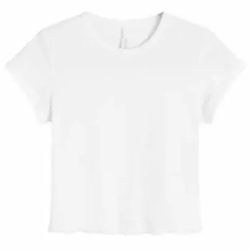 Детская футболка с вышивкой "drop needle pointelle" Skims, цвет snow