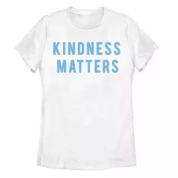 Детская футболка синего цвета с надписью «Kindness Matters»