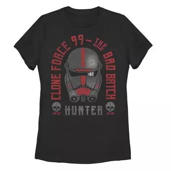 Детская футболка со шлемом Star Wars The Bad Batch Hunter и графическим рисунком с портретом Licensed Character