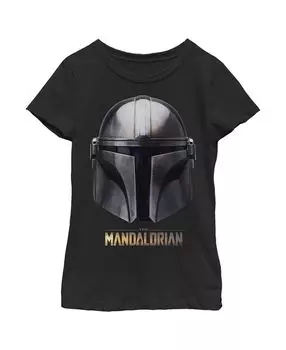 Детская футболка со шлемом «Звездные войны: культовый мандалорец» для девочек Disney Lucasfilm