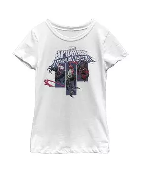 Детская футболка Spider-Man Maximum Venom для девочек Marvel