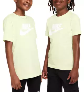 Детская футболка Sportswear Futura с логотипом Nike, цвет Lime Ice