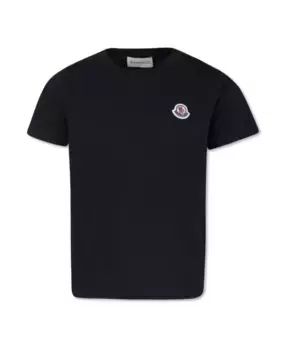 Детская футболка СС Moncler, черный